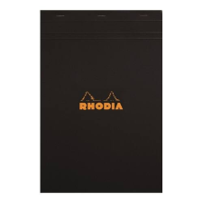 Clairefontaine Jegyzettömb Clairefontaine Rhodia Black A/5 80 lapos vonalas margós jegyzettömb