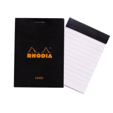 Clairefontaine Jegyzettömb Clairefontaine Rhodia Black A/6 80 lapos vonalas jegyzettömb