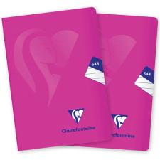 Clairefontaine Mimesys PP, A5 "544" vonalas, 40 lap, rózsaszín - 2 db füzet
