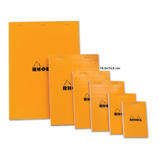 Clairefontaine Rhodia narancs jegyzetblokk Mérete: 10 5x14 8cm  vonalas jegyzettömb