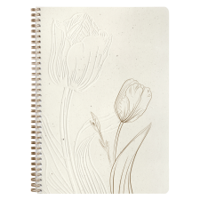 Clairefontaine spirálfüzet (A4, 74 lap, pontozott) Tulip paper (4) füzet