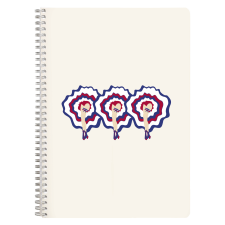 Clairefontaine spirálfüzet (A4, 74 lap, vonalas, margós, 2 féle) Moulin Rouge (4) füzet