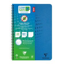 Clairefontaine Spirálfüzet Clairefontaine Clean'Safe A/4 60 lapos kockás antimikrobiális füzet