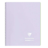 Clairefontaine Spirálfüzet Clairefontaine Koverbook Blush A/5 80 lapos PP borítású vonalas lila