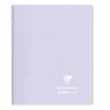 Clairefontaine Spirálfüzet Clairefontaine Koverbook Blush A/5 80 lapos PP borítású vonalas lila