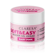  Claresa építőzselé Soft&amp;Easy Baby Pink 45g műköröm zselé