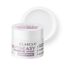 Claresa építőzselé Soft&amp;Easy Milky White 90g műköröm zselé