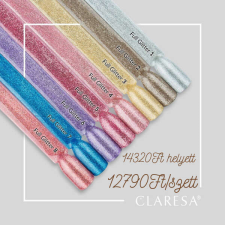 Claresa Full Glitter kollekció (8db) lakk zselé