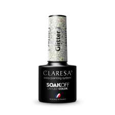 Claresa Hipoallergén UV/LED Csillámos Soak Off Hidrogél Lakk 1,5g lakk zselé