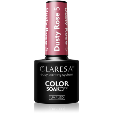 Claresa SoakOff UV/LED Color Dusty Rose géles körömlakk árnyalat 5 5 g körömlakk