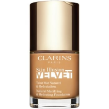 Clarins Skin Illusion Velvet mattító folyékony alapozó tápláló hatással árnyalat 114N 30 ml smink alapozó