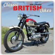  Classic British Motorbikes - Britische Motorrad-Oldtimer 2025 - 16-Monatskalender naptár, kalendárium