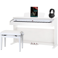 Classic Cantabile Dp-50 Wm Digtal Piano Fehér Matt Szett Paddal És Fejhallgatóval billentyűs hangszer