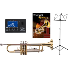 Classic Cantabile Tr-40L Bb Trombita Szett Hangolóval/Metronómmal Kottaállvánnyal fúvós hangszer