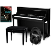 Classic Cantabile Up-1 Sh Álló Digitális Zongora Fekete Fényes Deluxe Szett Paddal És Fejhallgatóval