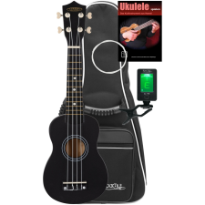Classic Cantabile Us-50 Bk Szoprán Ukulele Fekete Szett gitár és basszusgitár