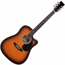 Classic Cantabile Ws-10Sb-Ce Akusztikus Gitár Sunburst Hangszedővel gitár és basszusgitár
