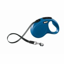 Classic Flexi New Classic Szalagos Automata Póráz S 5m 15kg-ig Kék nyakörv, póráz, hám kutyáknak
