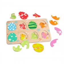 Classic Word Classic dinoszaurusztojás puzzle – háromrétegű fejlesztő játék kisgyermekeknek puzzle, kirakós