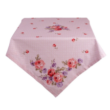 Clayre & EEf Asztalterítő 150x150cm, 100% pamut, Dotty Rose lakástextília