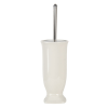 Clayre & EEf Fürdőszobai WC-kefetartó 12x26cm,fehér kerámia