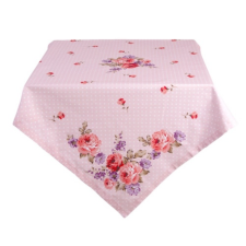 Clayre & EEf Asztalterítő 100x100cm - Dotty Rose lakástextília