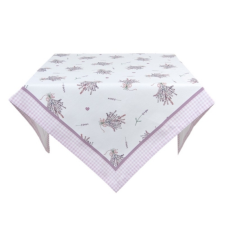Clayre & EEf Asztalterítő - 150x150cm - Lavender Garden lakástextília