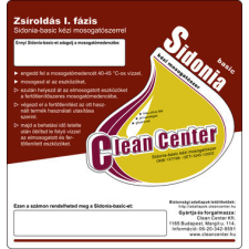  Clean Center Sidonia-basic I. fázis kísérőmatrica információs címke