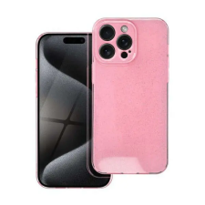  Clear 2mm Apple iPhone 15 Pro max csillámos tok, rózsaszín tok és táska