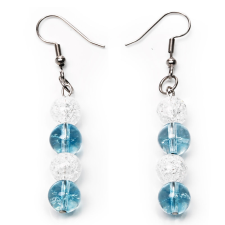  Clear Blue Sky topáz és hegyikristály fülbevaló fülbevaló