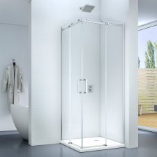 Clear Rezzo 90 x 90 x 195 cm tolóajtós zuhanykabin kád, zuhanykabin