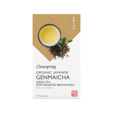 Clearspring bio japán Genmaicha tea - 20 filter 36g tea