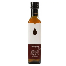 Clearspring bio pirított szezámolaj 500 ml alapvető élelmiszer