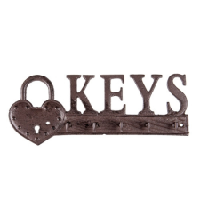 CLEEF.6Y4321 Öntöttvas fali kulcstartó 27x3x10cm, Keys kulcstartó