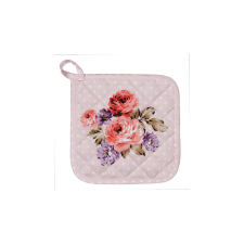 CLEEF.DTR45 Edényalátét 20x20cm, 100% pamut, Dotty Rose konyhai eszköz