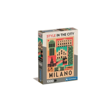 Clementoni 1000 db-os Compact puzzle - Style In The City - Milano (39842) puzzle, kirakós
