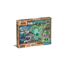 Clementoni 1000 db-os puzzle - Disney 101 Kiskutya Történet Térkép (39665) puzzle, kirakós