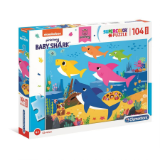 Clementoni 104 db-os Maxi puzzle Baby Shark puzzle, kirakós