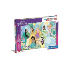 Clementoni 104 db-os Szuper Színes puzzle - Disney Princess - Glitter effect (20346) puzzle, kirakós