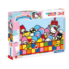 Clementoni 24 db-os Szuper Színes Maxi puzzle - Hello Kitty (24202) puzzle, kirakós