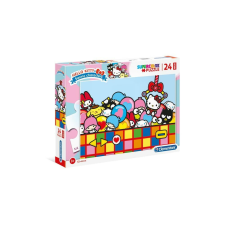 Clementoni 24 db-os Szuper Színes Maxi puzzle - Hello Kitty (24202) puzzle, kirakós