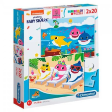 Clementoni 2x20 db-os puzzle Baby Shark puzzle, kirakós