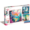 Clementoni 3x48 db-os Supercolor Puzzle - Fantasztikus Élőlények 25319 (25319 CLEMENTONI)