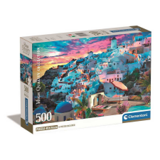 Clementoni - 500 db-os High Quality Collection Compact puzzle - Görög látkép (35540) puzzle, kirakós