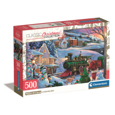 Clementoni 500 db-os puzzle - Karácsonyi vonat puzzle, kirakós