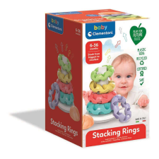 Clementoni Baby Clementoni színes gyűrűpiramis - pasztell készségfejlesztő