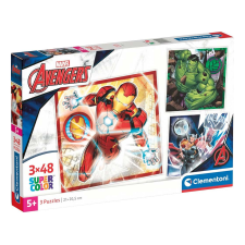 Clementoni Bosszúállók 3x48db-os Supercolor puzzle - Clementoni puzzle, kirakós