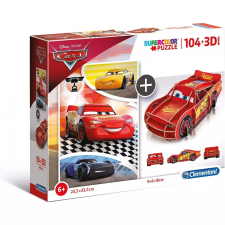 Clementoni Cars 3D-s kirakó 104 db Televízió/filmek (8005125201600) puzzle, kirakós