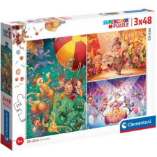 Clementoni Cirkusz 3x48 db-os puzzle - Clementoni puzzle, kirakós
