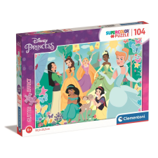 Clementoni Clementoni Disney hercegnők a kertben csillogó puzzle - 104 darab puzzle, kirakós